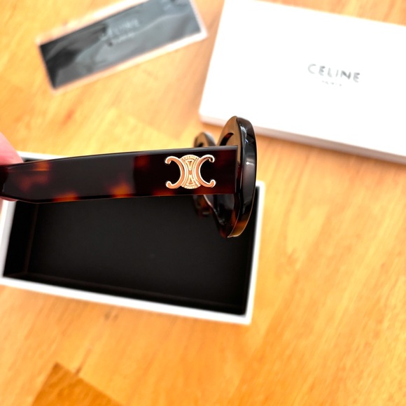 Celine Triomphe Oval Sunglasses In Acetate - NIB - Picture 3 of 13